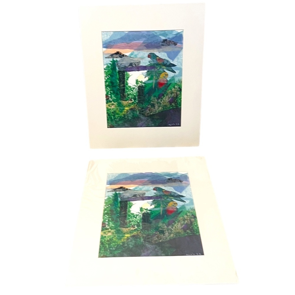 Sylvia S. Skonberg Two‎ Original Watercolor Painting, Numbered & Signed